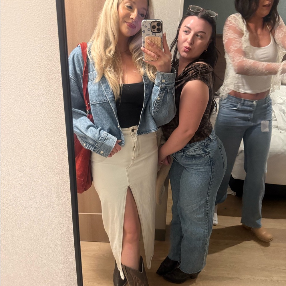 LIONESS long denim skirt M - Picture 3 of 5